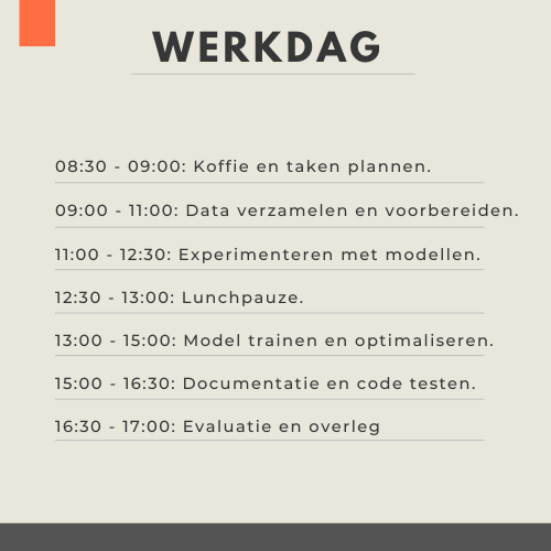 werkdag machine learning