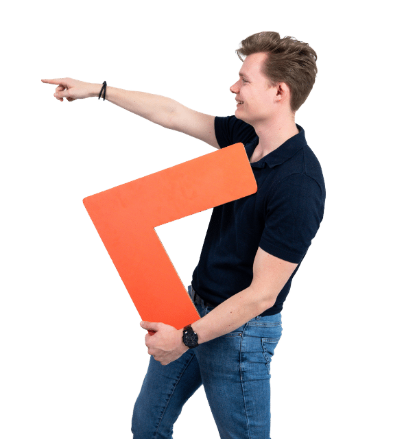 Hylke met pijl wijst naar rechts