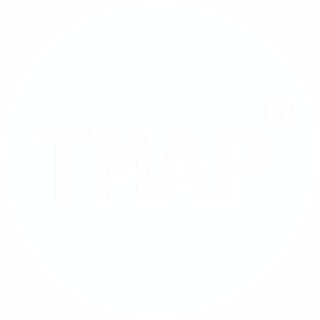 Tmap white logo