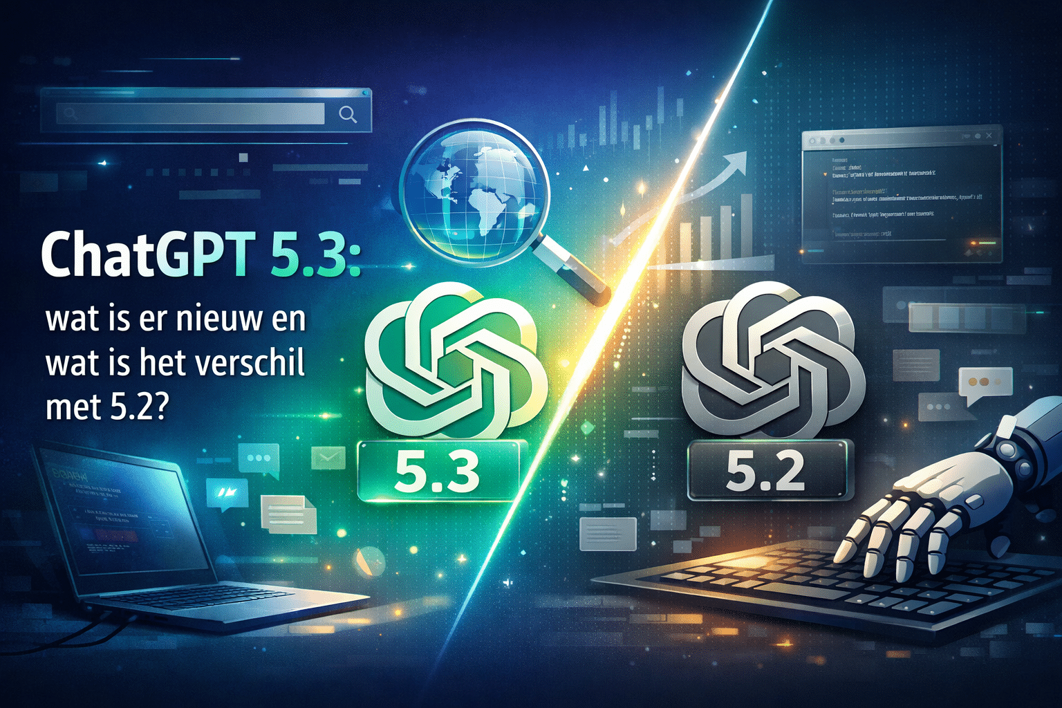 Blog header image ChatGPT 5.3 vs GPT-5.2