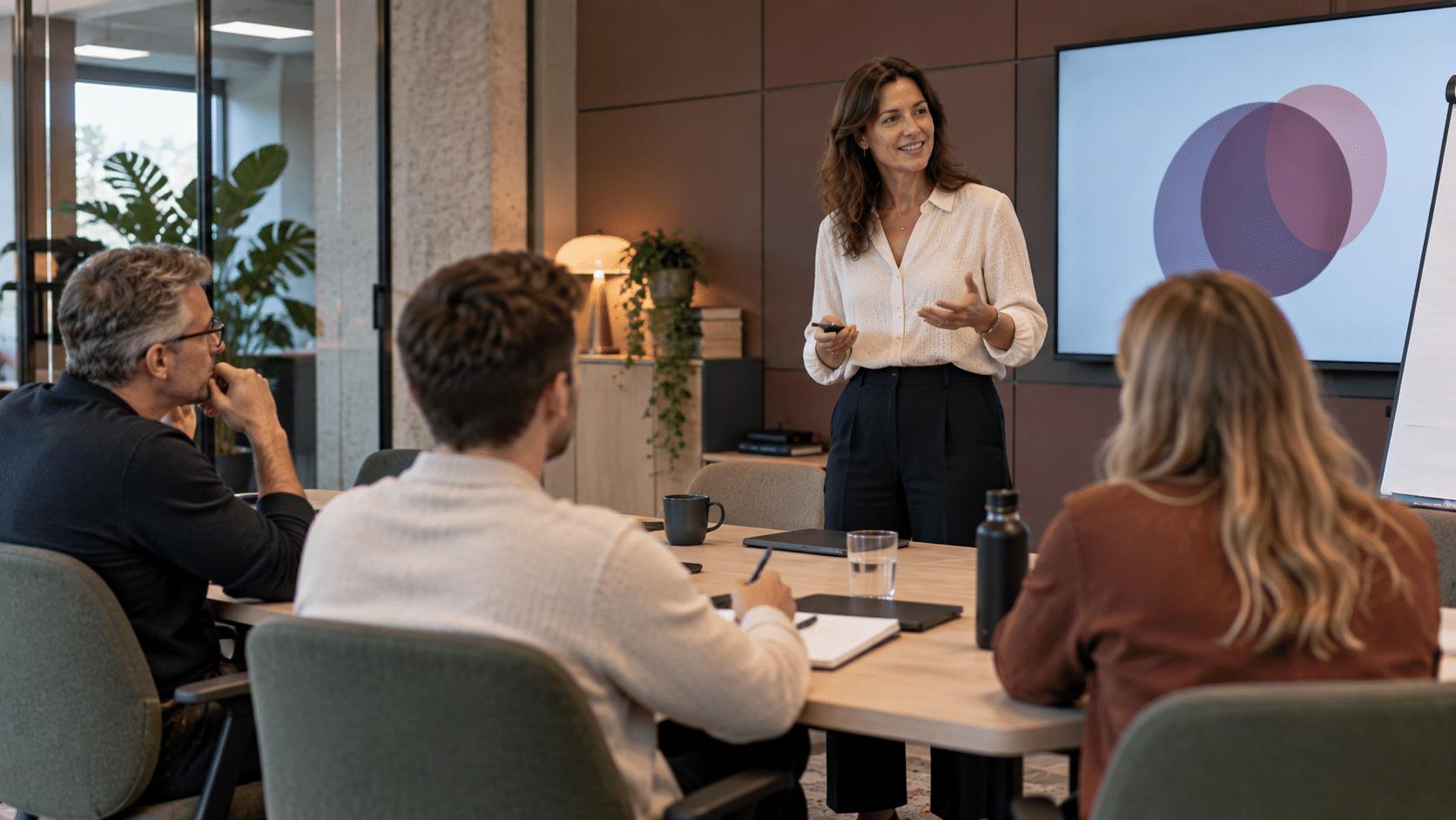 Peoplecert en axelos docent geeft les in een rustig lokaal